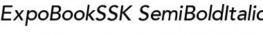 ExpoBookSSK SemiBoldItalic Font