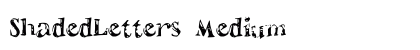 ShadedLetters Medium preview