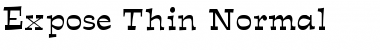 Expose Thin Font