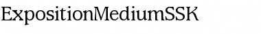 ExpositionMediumSSK Font