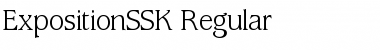 ExpositionSSK Regular Font