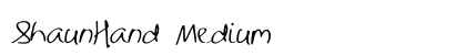ShaunHand Medium preview