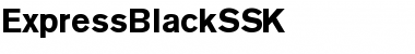ExpressBlackSSK Regular Font