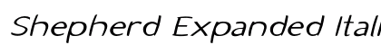 Shepherd Expanded Italic Preview