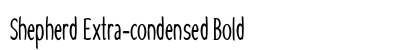 Shepherd Extra-condensed Bold Preview