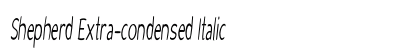 Shepherd Extra-condensed Italic Preview