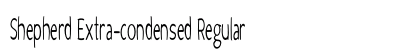 Shepherd Extra-condensed Regular Preview