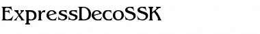 ExpressDecoSSK Regular Font