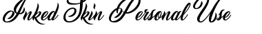 Inked Skin Personal Use Regular Font