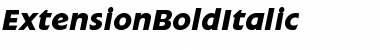 ExtensionBoldItalic Font