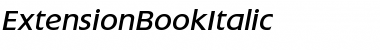 ExtensionBookItalic Font