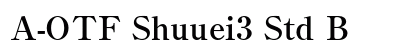 A-OTF Shuuei3 Std B Preview