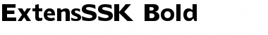 ExtensSSK Bold Font