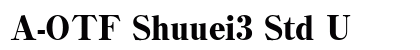 A-OTF Shuuei3 Std U preview