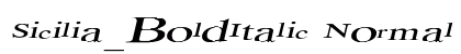 Sicilia_BoldItalic Normal preview