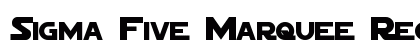 Sigma Five Marquee Regular Preview