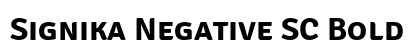 Signika Negative SC Bold preview