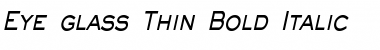 Eye glass Thin Font