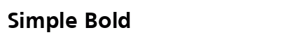 Simple Bold preview