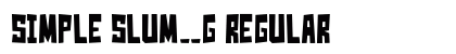 Simple Slum__G Regular preview