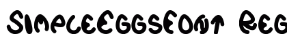 SimpleEggsFont Regular preview
