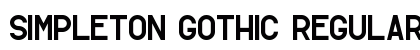 Simpleton Gothic Regular preview