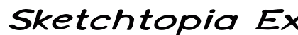 Sketchtopia Extra-expanded Italic preview