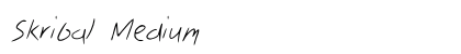 Skribal Medium preview