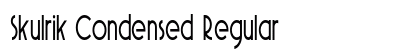 Skulrik Condensed Regular Preview