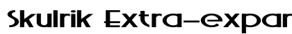 Skulrik Extra-expanded Bold Preview