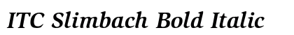 ITC Slimbach Bold Italic preview
