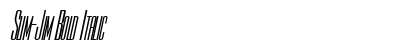 Slim-Jim Bold Italic Preview