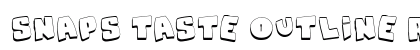 Snaps Taste Outline Regular preview