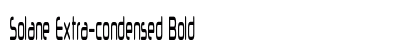 Solane Extra-condensed Bold Preview