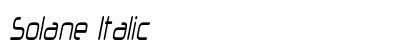 Solane Italic Preview