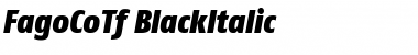 FagoCoTf-BlackItalic Font