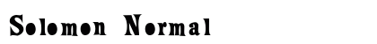Solomon Normal preview