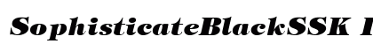 SophisticateBlackSSK Italic Preview