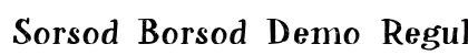 Sorsod Borsod Demo Regular preview