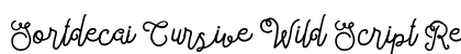 Sortdecai Cursive Wild Script Regular preview