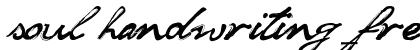 soul handwriting_free-version Regular preview