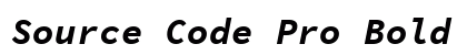 Source Code Pro Bold Italic preview
