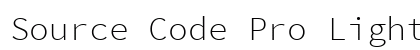 Source Code Pro Light Regular Preview