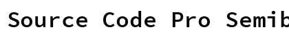 Source Code Pro Semibold Regular Preview