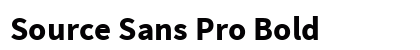Source Sans Pro Bold Preview