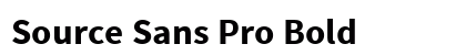 Source Sans Pro Bold Preview