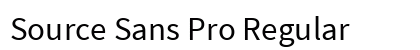 Source Sans Pro Regular Preview