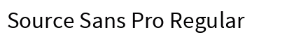 Source Sans Pro Regular Preview