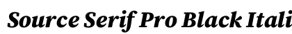 Source Serif Pro Black Italic preview