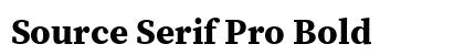 Source Serif Pro Bold Preview